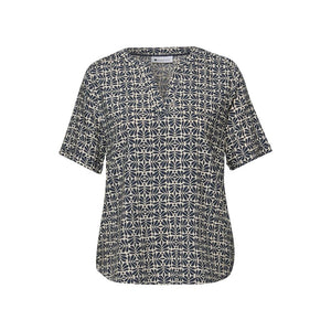 Blue Viscose Blouse