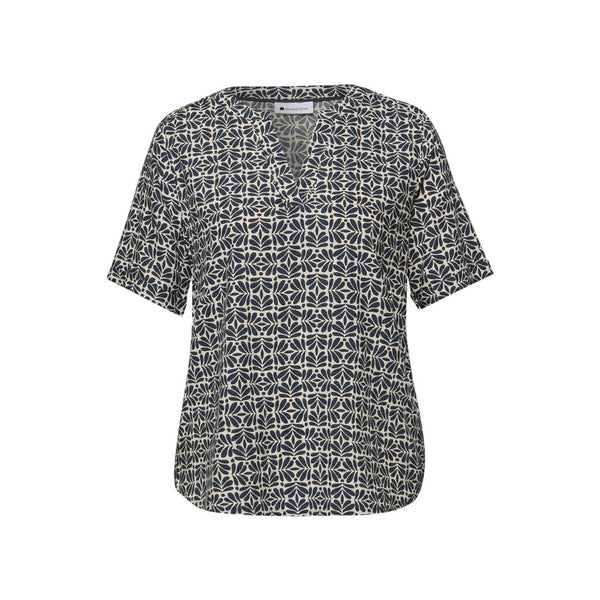 Blue Viscose Blouse