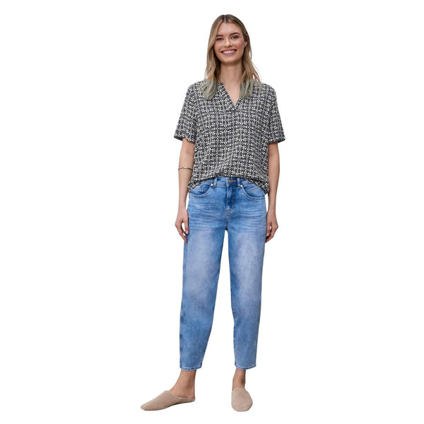 Blue Viscose Blouse