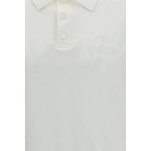 White Cotton Polo Shirt