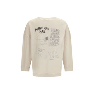Beige Cotton Sweatshirt