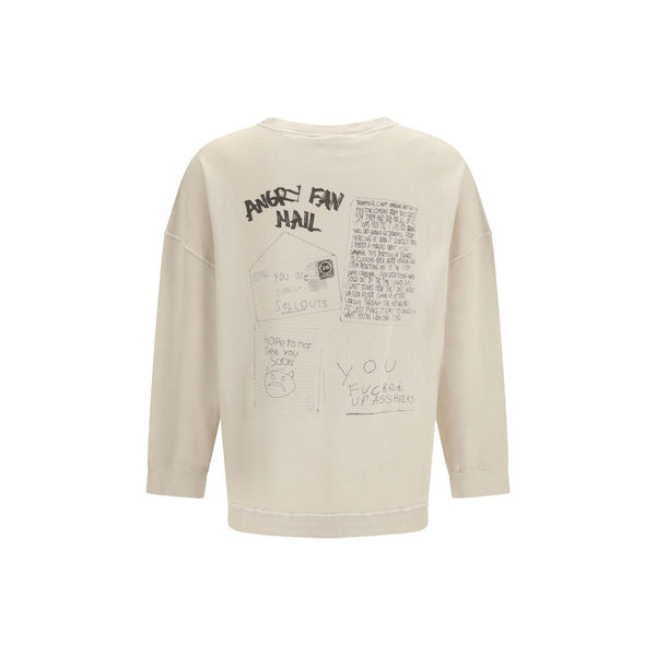 Beige Cotton Sweatshirt