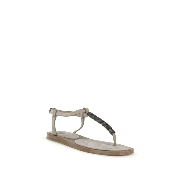 Blue Calf Leather Bos Taurus Strap-On Sandals