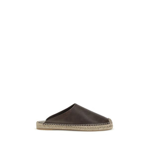 Brown Calf Leather Bos Taurus Mules