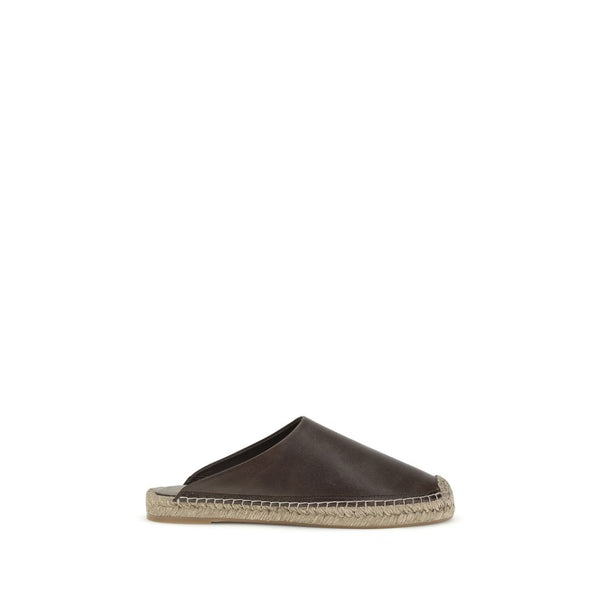 Brown Calf Leather Bos Taurus Mules