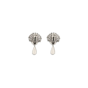 Silver Metal Earrings