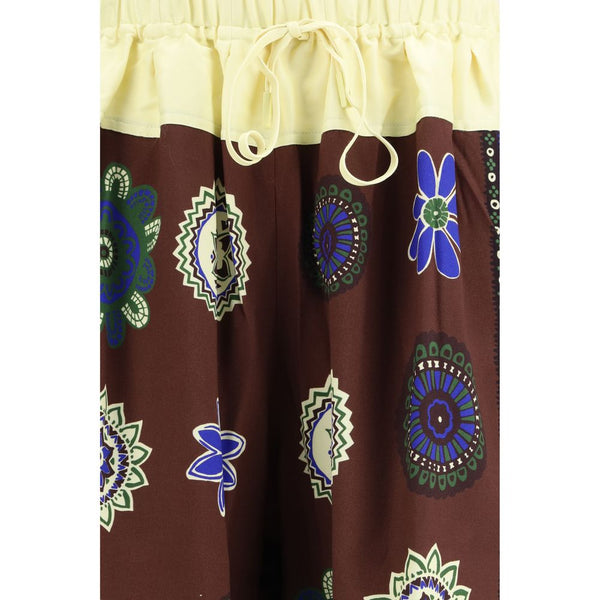 Multicolor Viscose Bermuda Shorts
