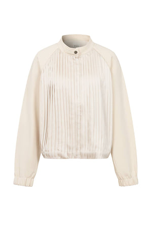 Pleated Zip Up Jacket