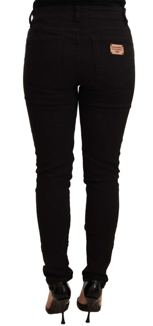 Black Slim Fit Denim Cotton Stretch Jeans