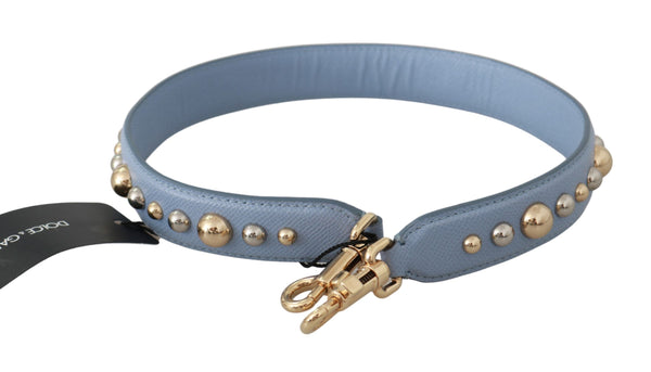 Blue Leather Handbag Accessory Shoulder Strap