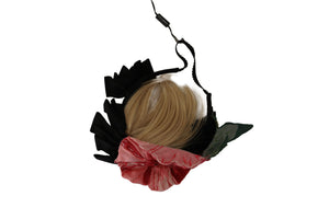 Black Silk White Hair Parrucchiera Diadem Headband