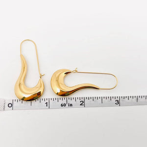 Sculpted Teardrop Statement Earrings