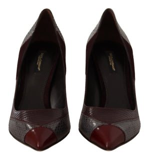 Multicolor Exotic Leather Heels Pumps Shoes
