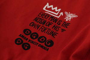Red Amor Vincit Omnia Crewneck T-shirt