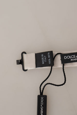 Gray 100% Silk Adjustable Neck Papillon Tie