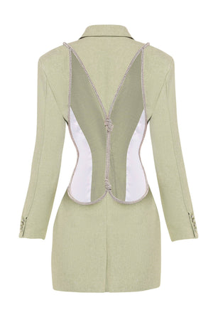 Belle Backless Diamond Blazer