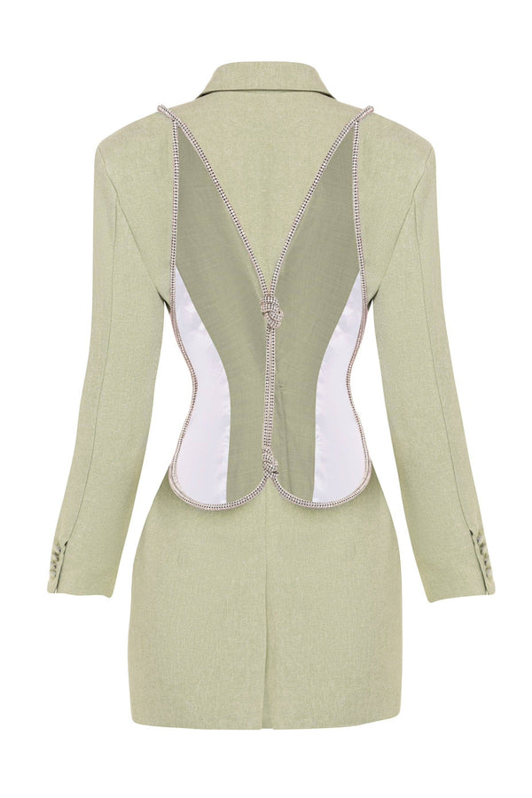 Belle Backless Diamond Blazer