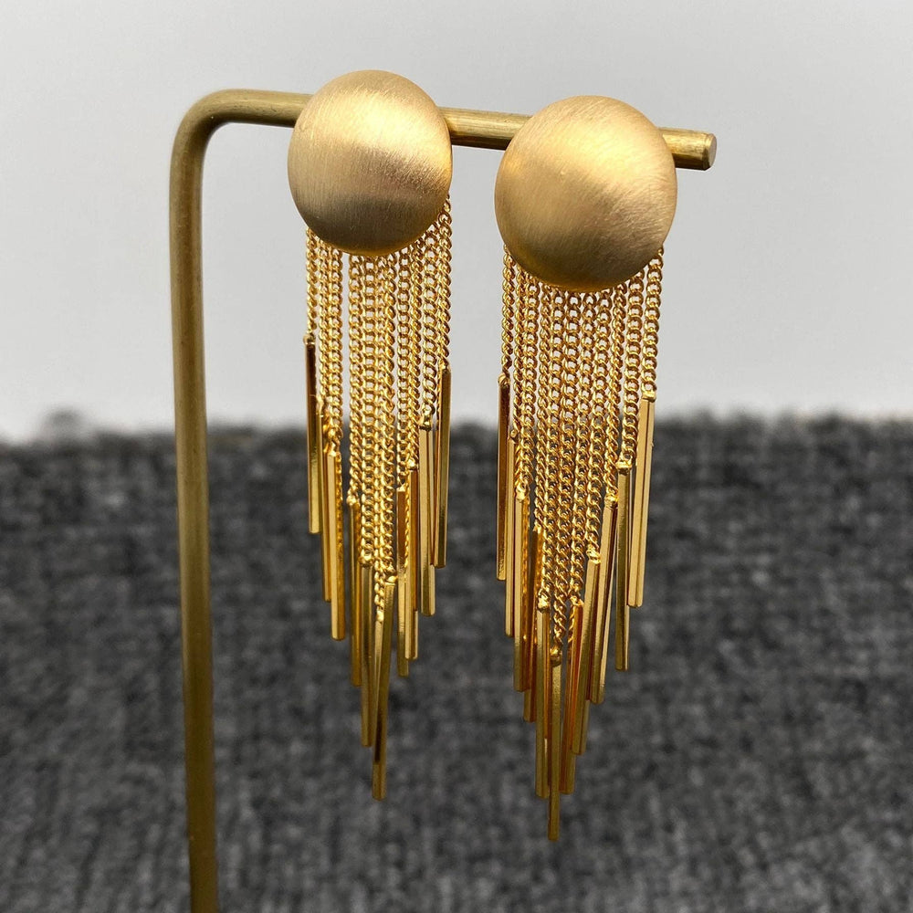 Cascade Fringe Statement Earrings