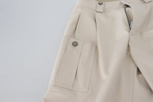 Beige High Waist Women Pants