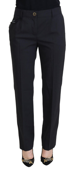 Grey Women Formal Tapered Pants