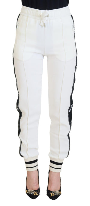 White DG Logo Sweatpants Pants