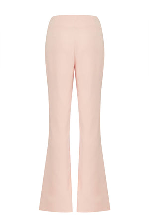 Blush Split-Hem Flare Pants