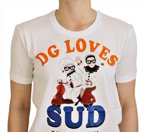 White Cotton DG Loves SUD  T-shirt