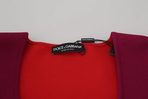Multicolor Viscose Square Neck Pullover Sweater