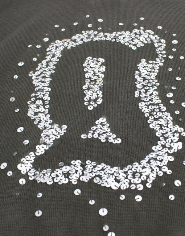 Green wool turtleneck sweater