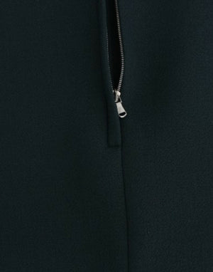 Green 3/4 sleeve wool blouse