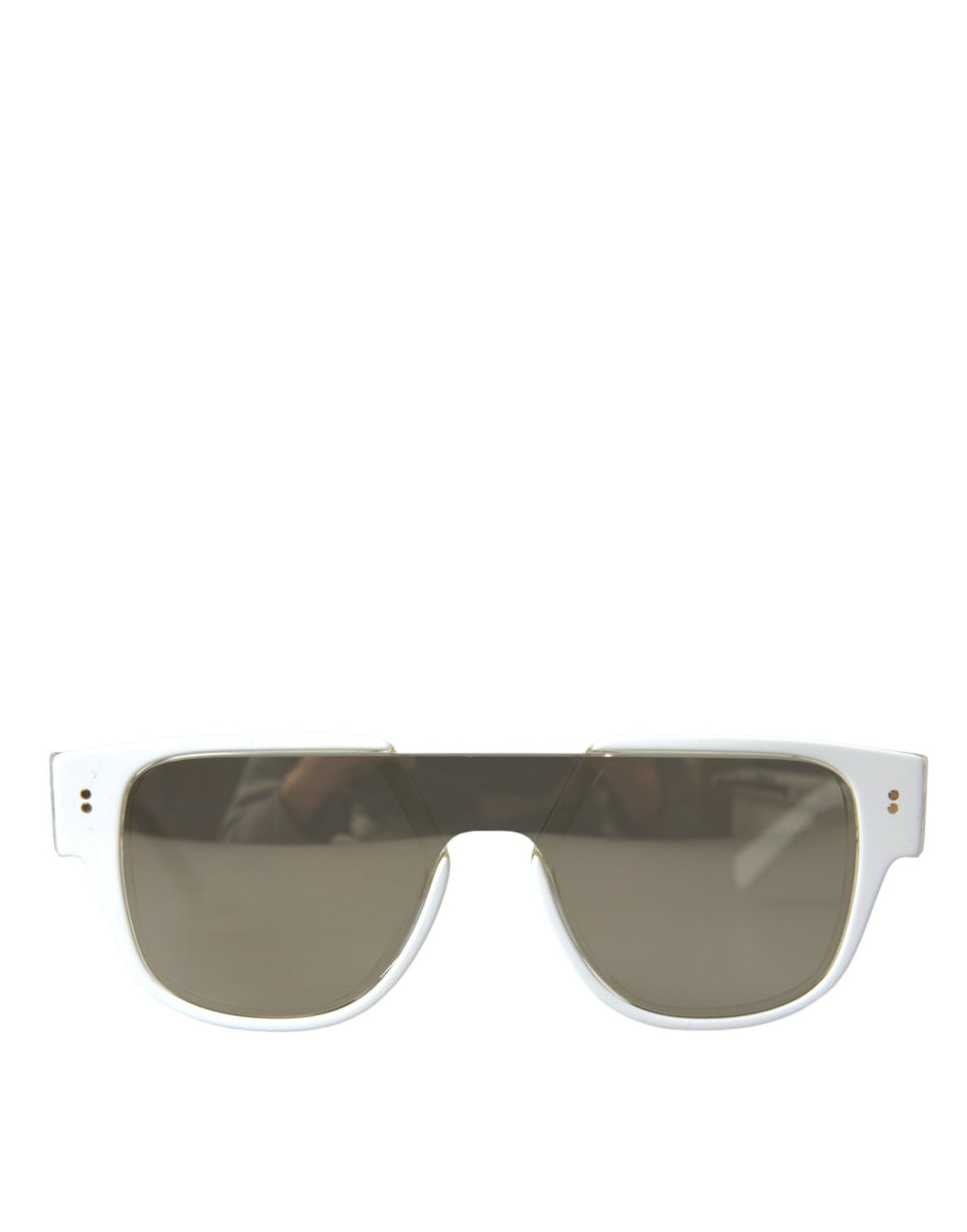 White Acetate Mirror Lenses DG4356 Sunglasses