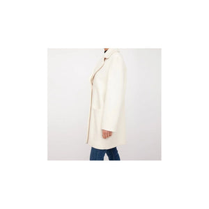 White Wool Women Coat