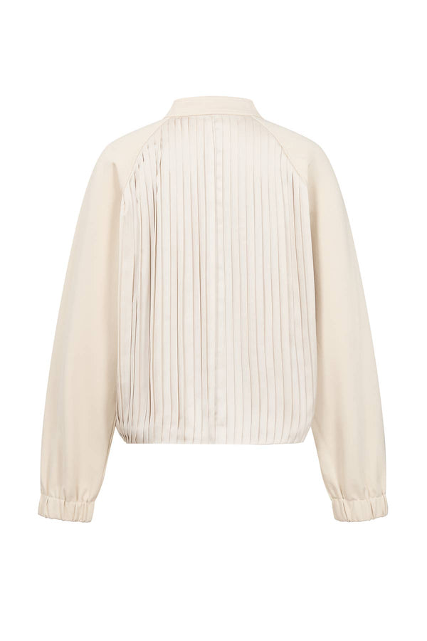 Pleated Zip Up Jacket
