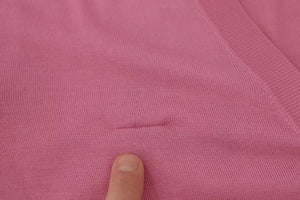 Pink 100% Silk Button Down Cardigan Sweater