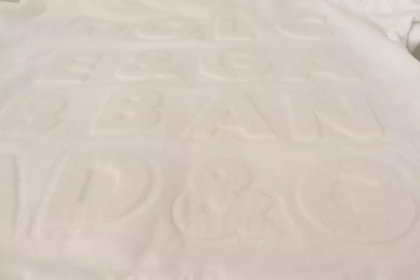 White Logo Embossed Cotton Sweatshirt Sweater