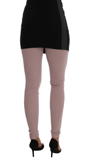 Pink Stretch Waist Tights Stockings