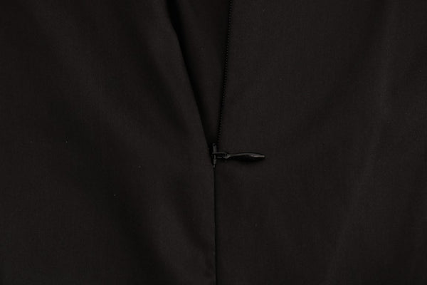 Black Silk Mesh Floral Lace Top