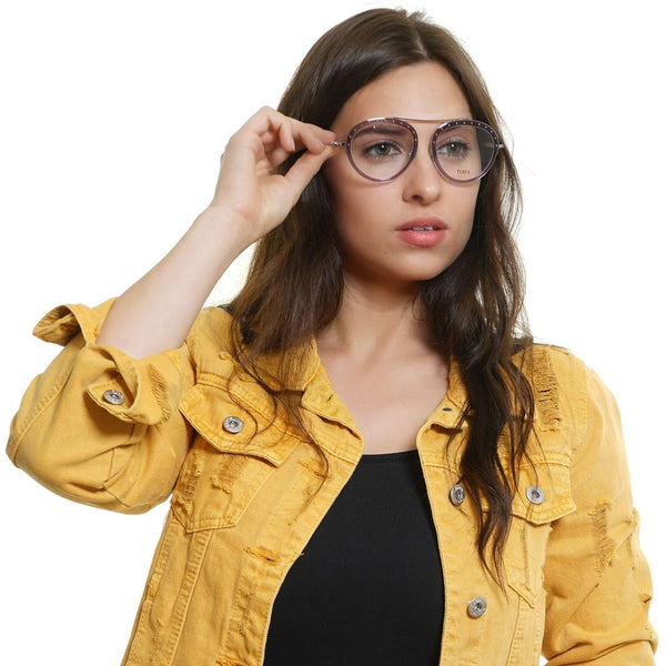 Multicolor Metal & Leather Glasses (Frames)