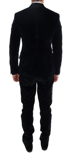Blue Velvet Two Button Slim 3 Piece Suit