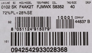 Multicolor Jacquard Straight Pencil Skirt