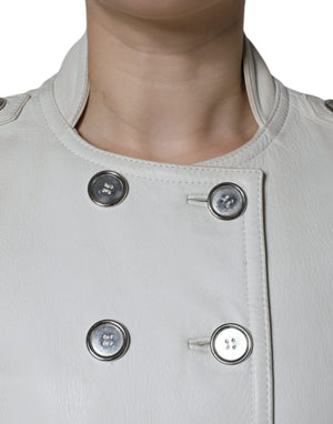 White Double Breasted Blazer Coat Jacket