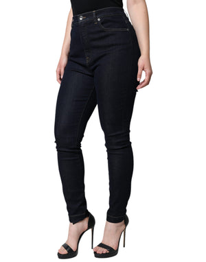 Black GRACE High Waist Skinny Denim Jeans