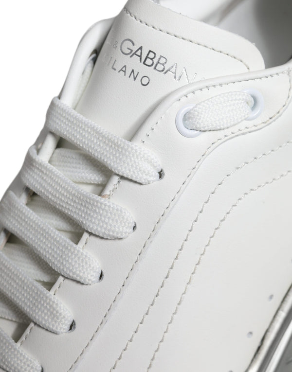 White Silver Daymaster Low Top Sneakers Shoes