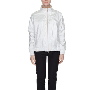 White Polyester Shell Jacket