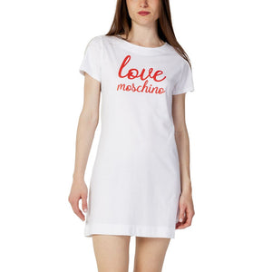 White Cotton Short Dress