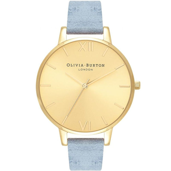 Blue Artificial Leather Dress Watch