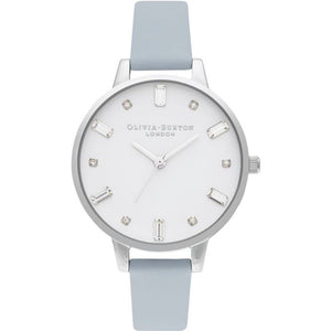 Blue Artificial Leather Dress Watch