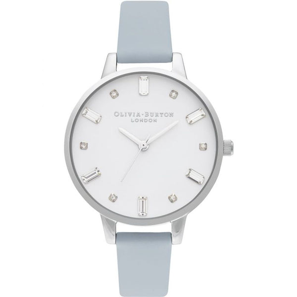 Blue Artificial Leather Dress Watch