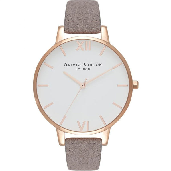 Gray Artificial Leather Dress Watch