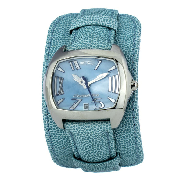 Bicolor Leather Dress Watch